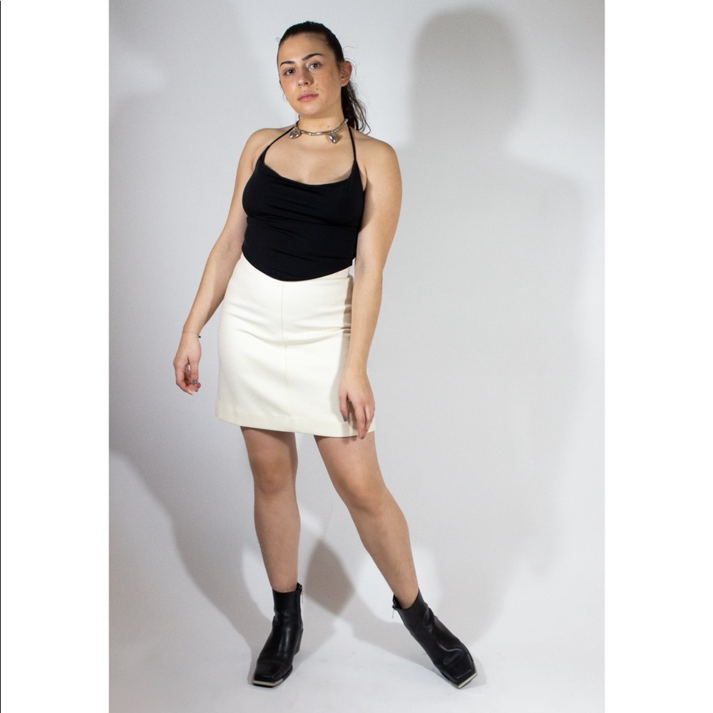 100% Wool mini skirt